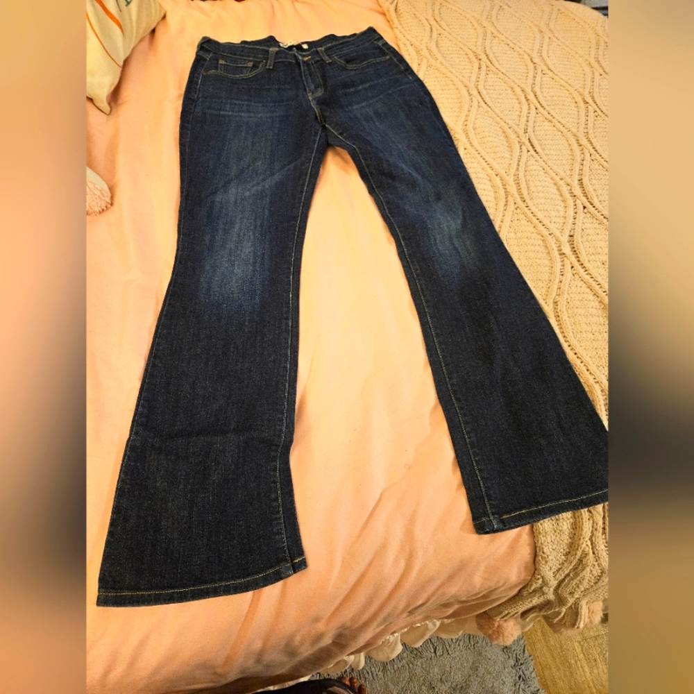 Levi's Dark Blue Wide Leg Jeans Size 10
